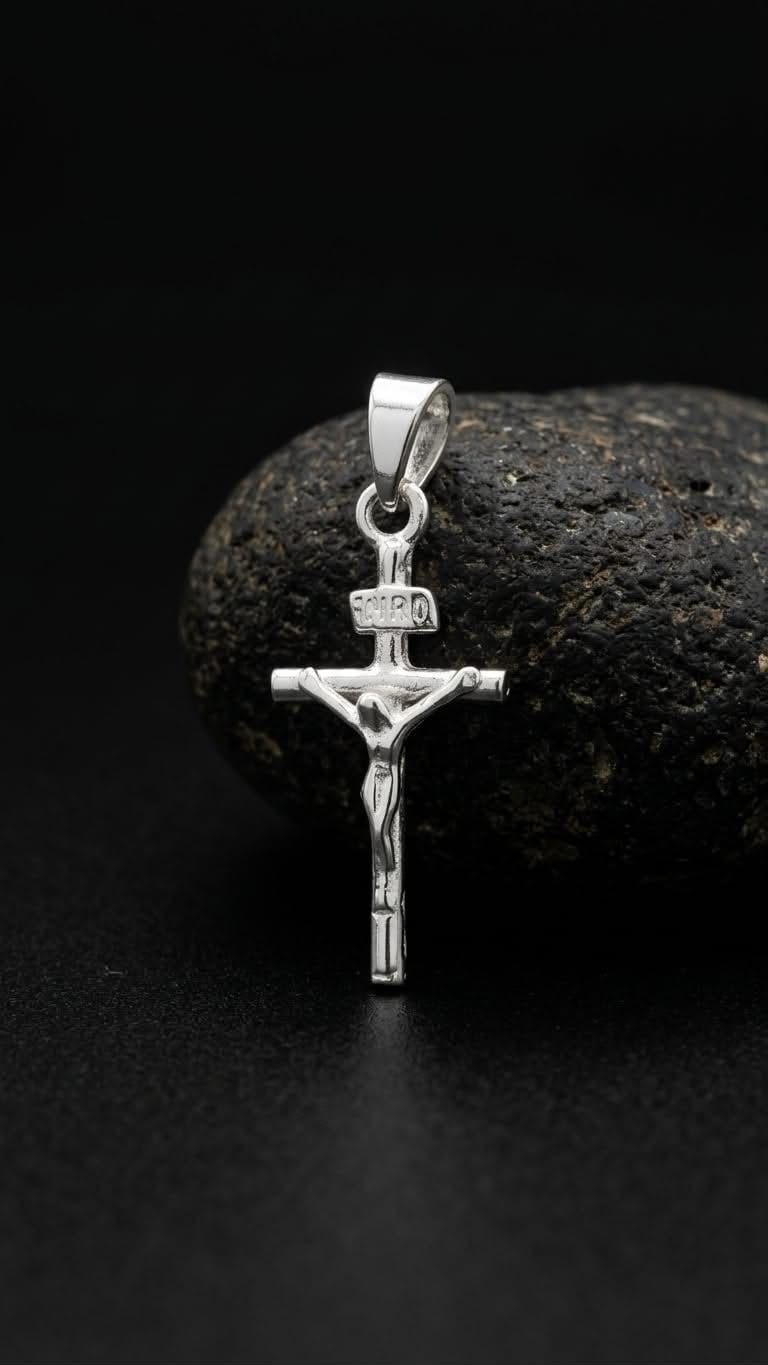 925 Sterling Silver Extra Small Crucifix Cross Pendant Gift