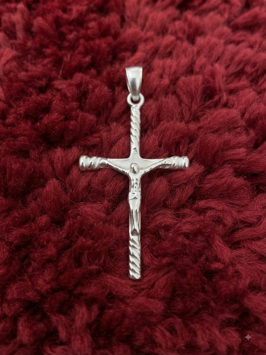 925 Sterling Silver Crucifix Cross Pendant Gift