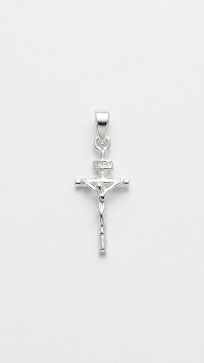 925 Sterling Silver Extra Small Crucifix Cross Pendant Gift