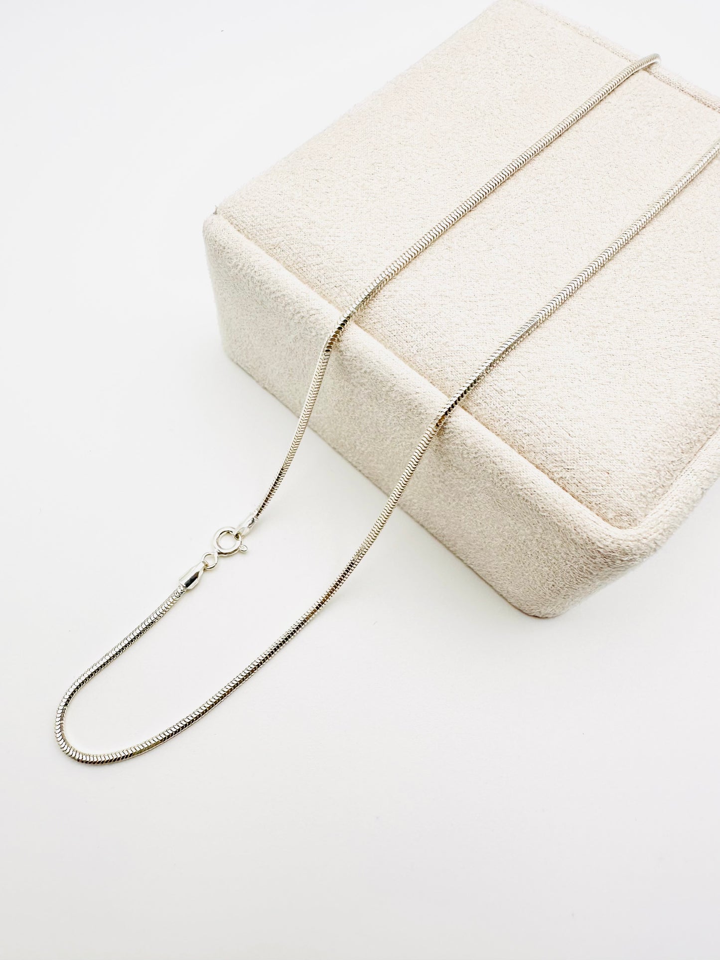 Sterling Silver Snake Chain Necklace - 2mm width - 18” 20” 22” 24” Length