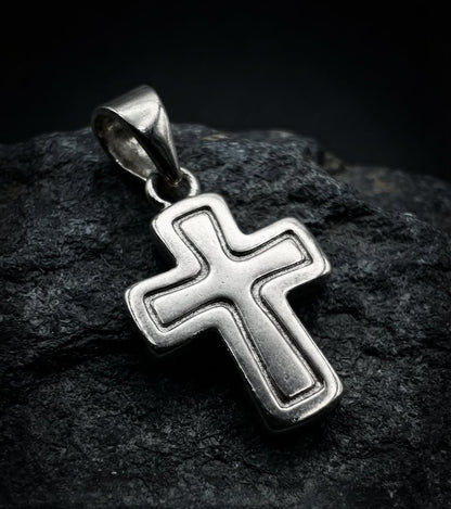 925 Sterling Silver Spanish Cross Handmade Cross Pendant Gift