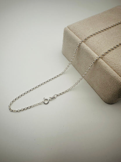 2mm Sterling Silver Round Belcher Chain Necklace - 18” 20” 22” 24” Length - Solid Silver - 925 Stamp - New