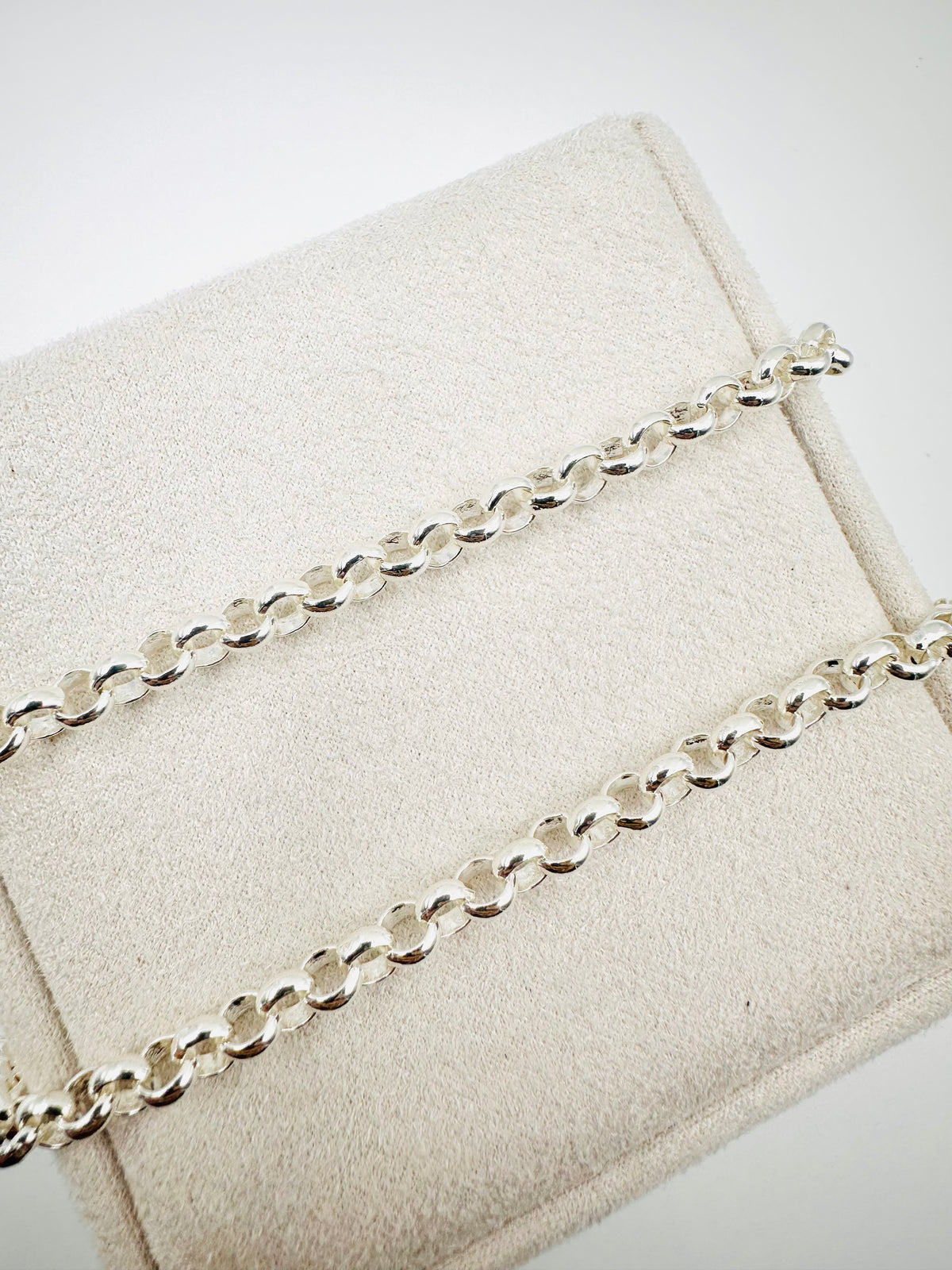 5mm Sterling Silver Round Belcher Chain Necklace - 18” 20” 22” 24” Length - Solid Silver - 925 Stamp - New