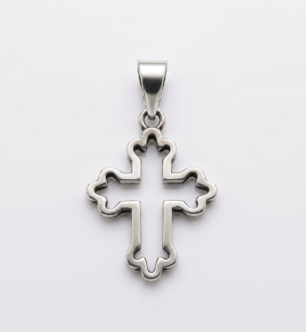 925 Sterling Silver French Cross Handmade Cross Pendant Gift
