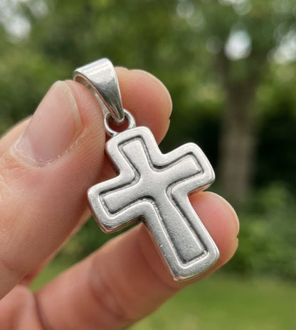 925 Sterling Silver Spanish Cross Handmade Cross Pendant Gift