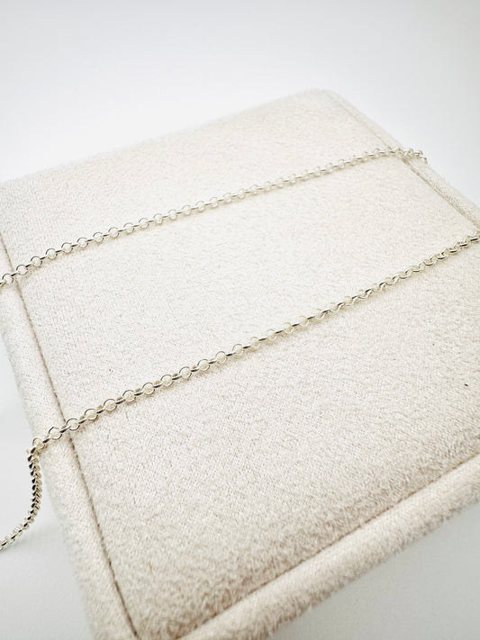 1mm Sterling Silver Round Belcher Chain Necklace - 18” 20” 22” 24” Length - Solid Silver - 925 Stamp - New