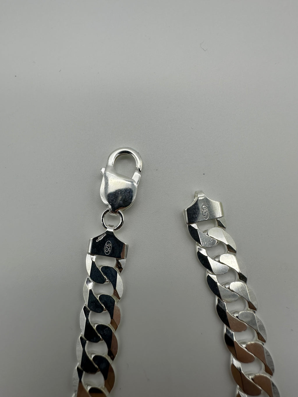 Solid 925 Sterling Silver Heavy Chunky Mens Curb Bracelet 8.5 inch
