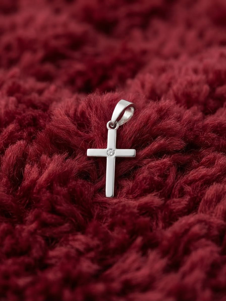 925 Sterling Silver Oxford Cross Handmade Cross Pendant Gift