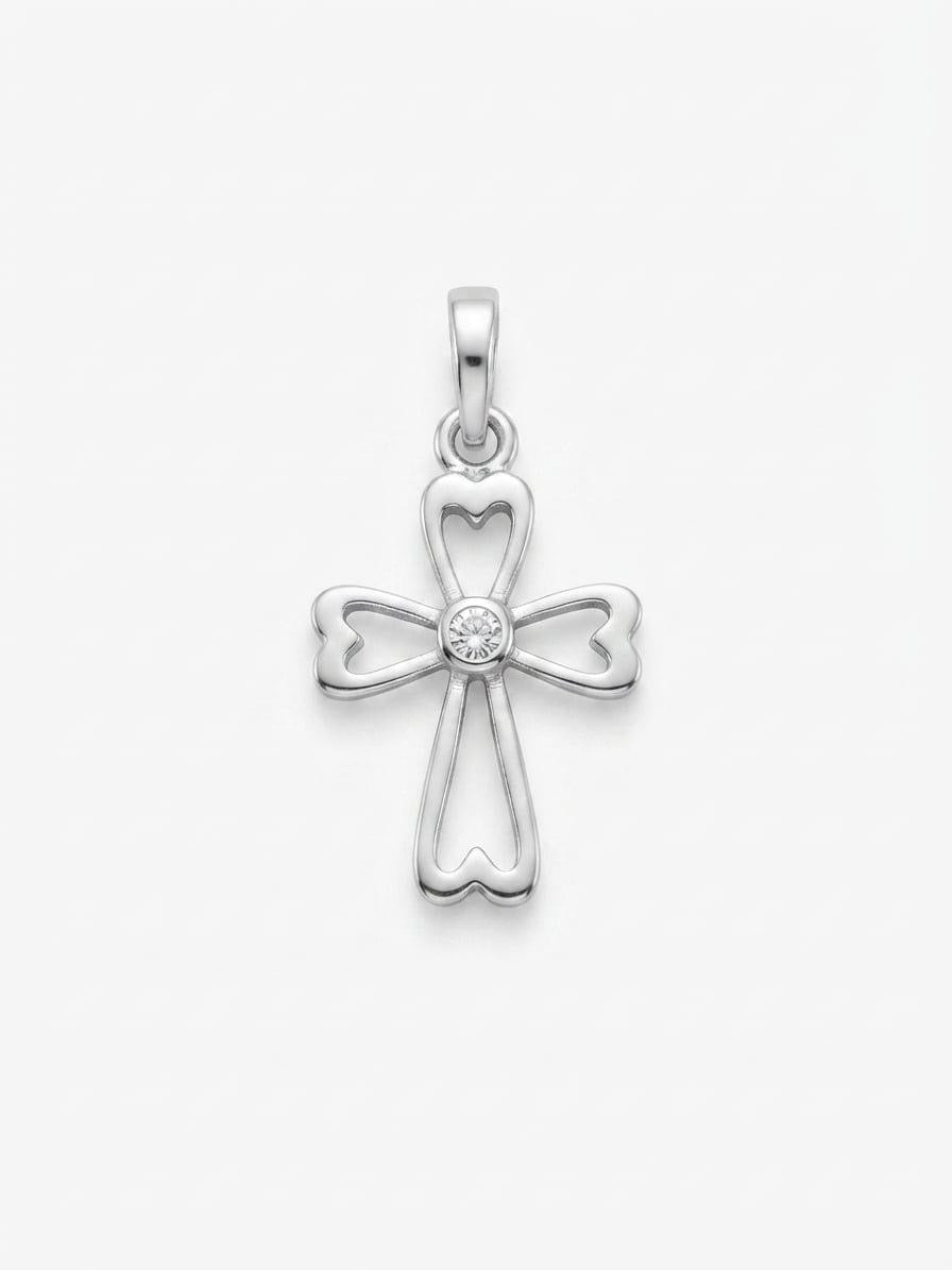 925 Sterling Silver Brighton Cross Handmade Cross Pendant Gift