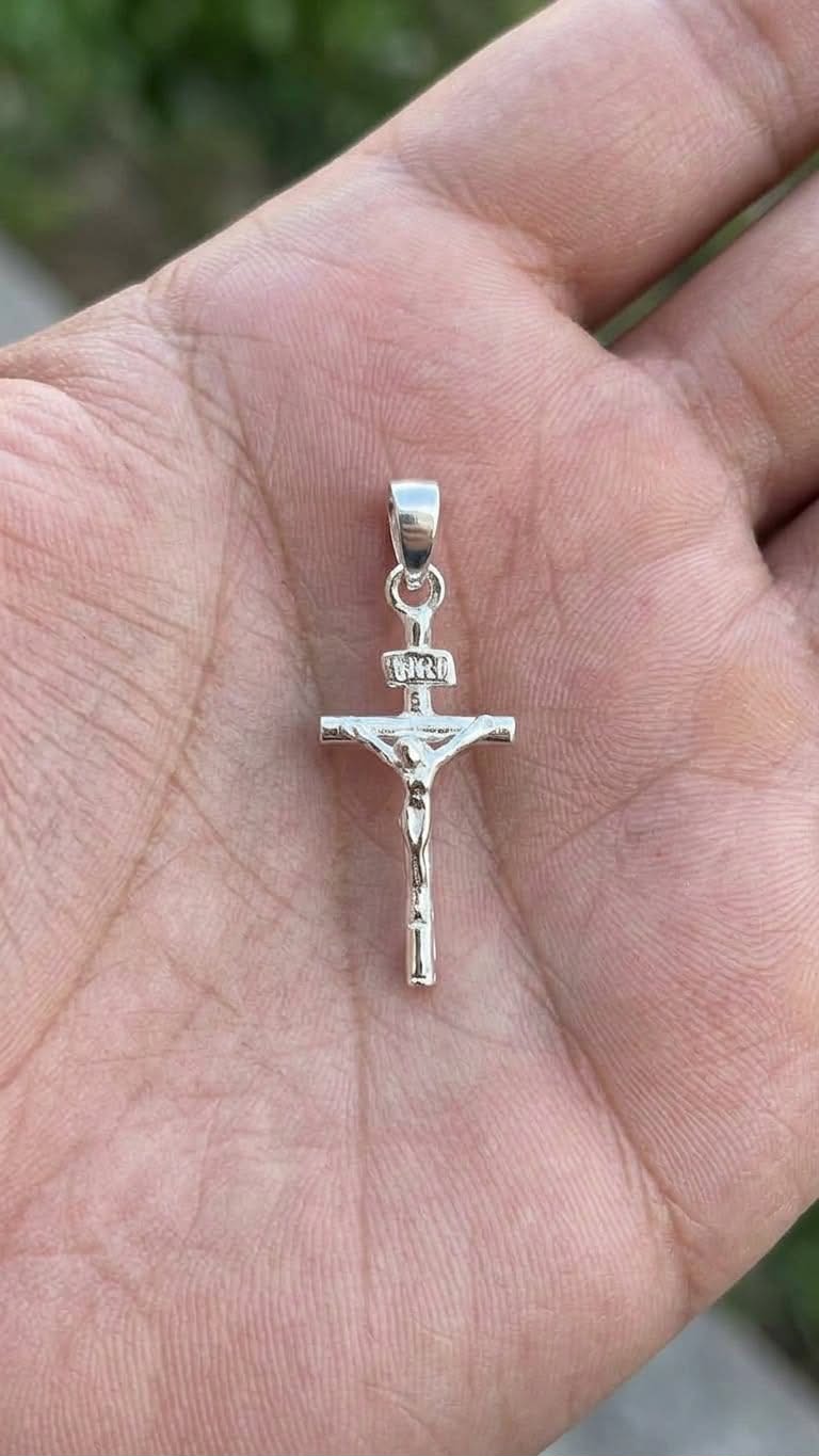 925 Sterling Silver Extra Small Crucifix Cross Pendant Gift