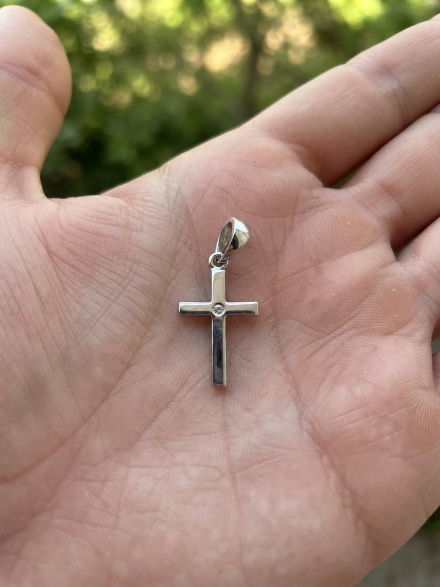 925 Sterling Silver Oxford Cross Handmade Cross Pendant Gift