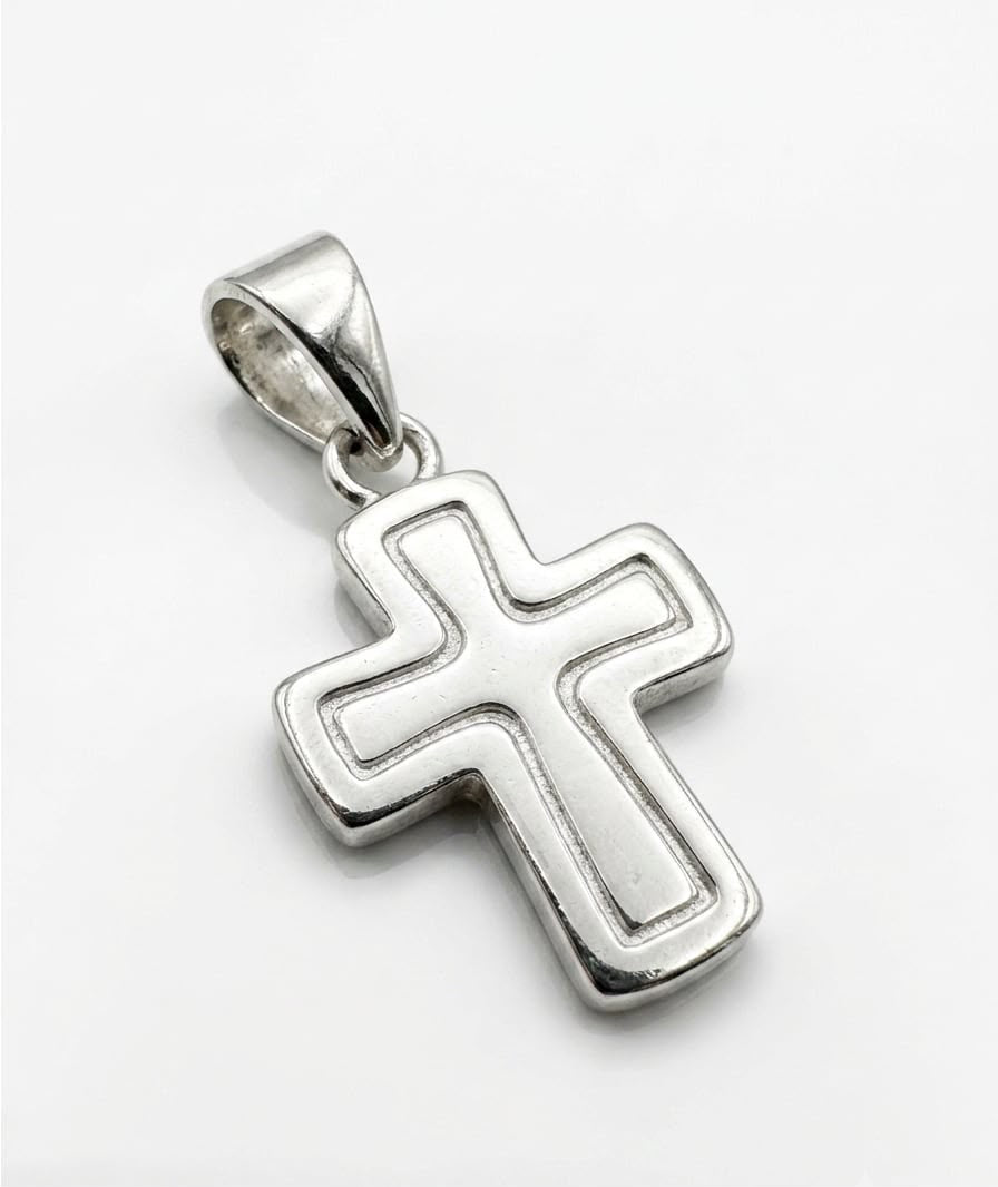 925 Sterling Silver Spanish Cross Handmade Cross Pendant Gift