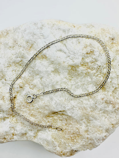 Chain the Men Sterling Silver Minimalist Mens California Curb Bracelet 8 inch