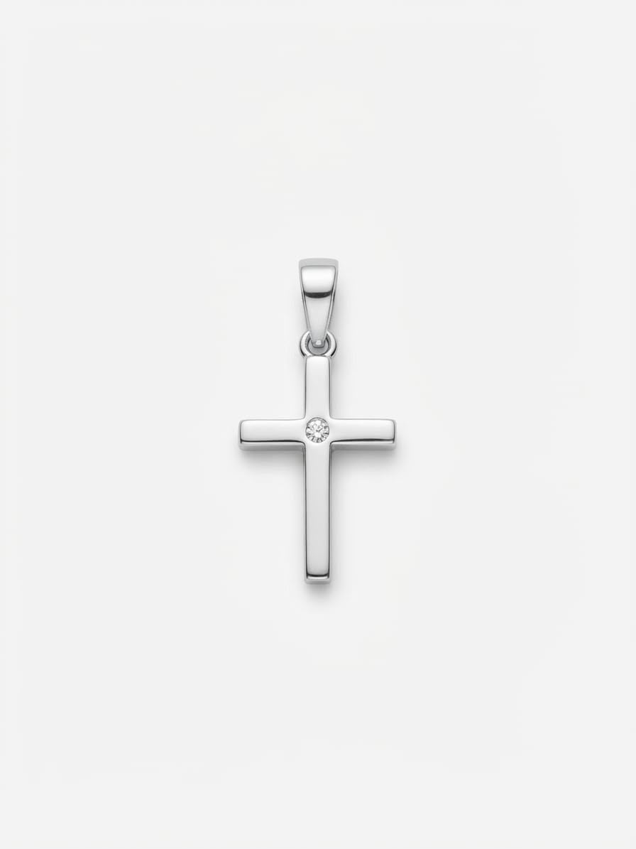 925 Sterling Silver Oxford Cross Handmade Cross Pendant Gift