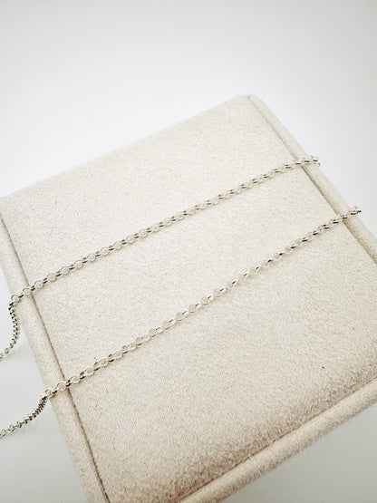 2mm Sterling Silver Round Belcher Chain Necklace - 18” 20” 22” 24” Length - Solid Silver - 925 Stamp - New