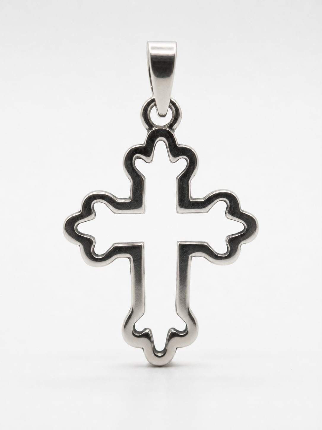 925 Sterling Silver French Cross Handmade Cross Pendant Gift