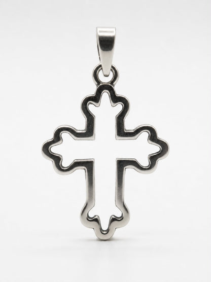 925 Sterling Silver French Cross Handmade Cross Pendant Gift