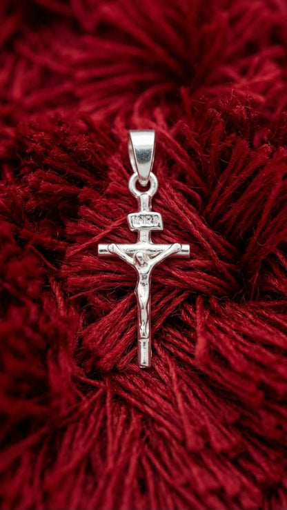 925 Sterling Silver Extra Small Crucifix Cross Pendant Gift
