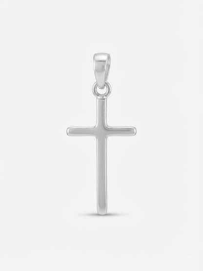 925 Sterling Silver Plain Basic Cross Pendant Gift
