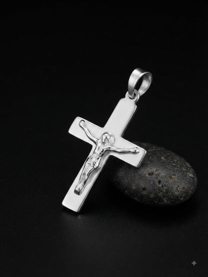 925 Sterling Silver Casual Everyday Handmade Crucifix Pendant