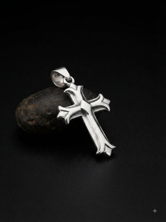 925 Sterling Silver Florance Religion Handmade Cross Pendant Gift