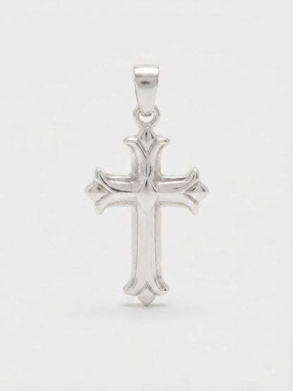 925 Sterling Silver Florance Religion Handmade Cross Pendant Gift