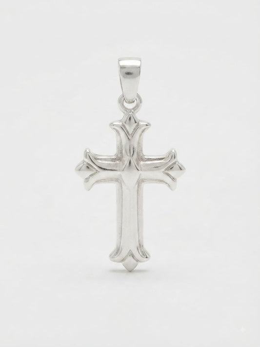 925 Sterling Silver Florance Religion Handmade Cross Pendant Gift