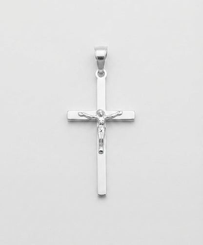 925 Sterling Silver Solid Large Chunky Crucifix Cross Pendant Gift