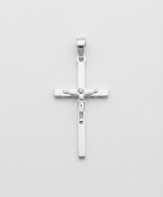 925 Sterling Silver Solid Large Chunky Crucifix Cross Pendant Gift