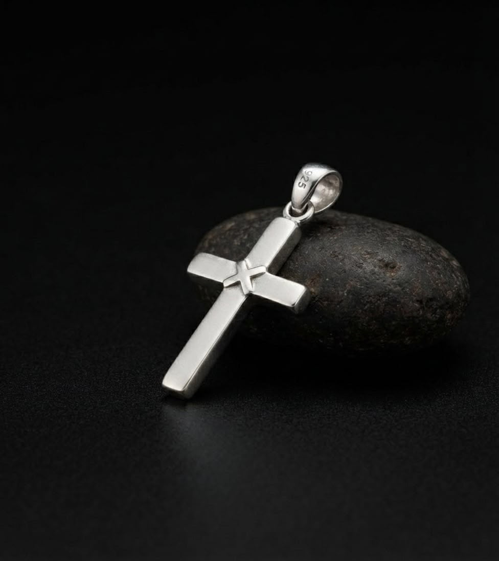 925 Sterling Silver London Cross Pendant Gift