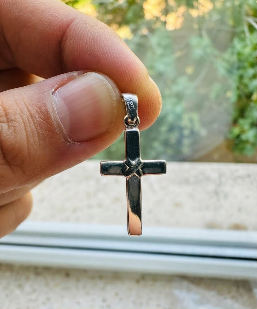 925 Sterling Silver London Cross Pendant Gift