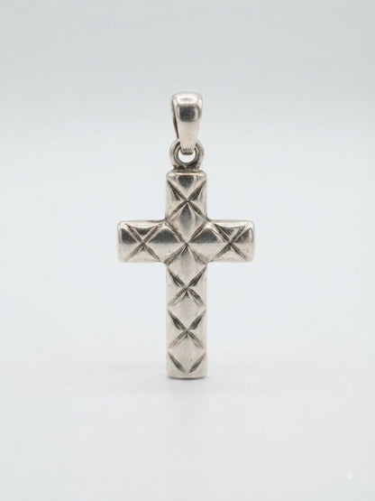 925 Sterling Silver Italian Handmade Cross Pendant Gift