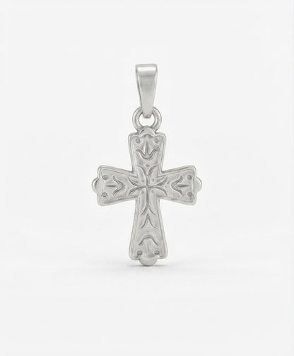 925 Sterling Silver Spanish Handmade Cross Pendant Gift