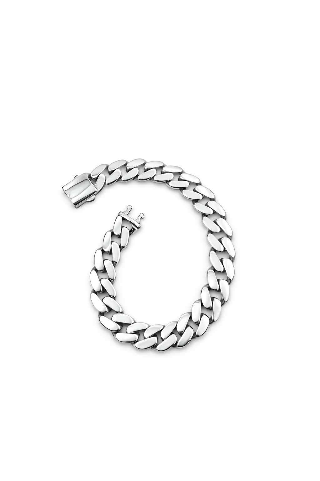 925 Sterling Silver Thick Cuban Bracelet 8.5 inch