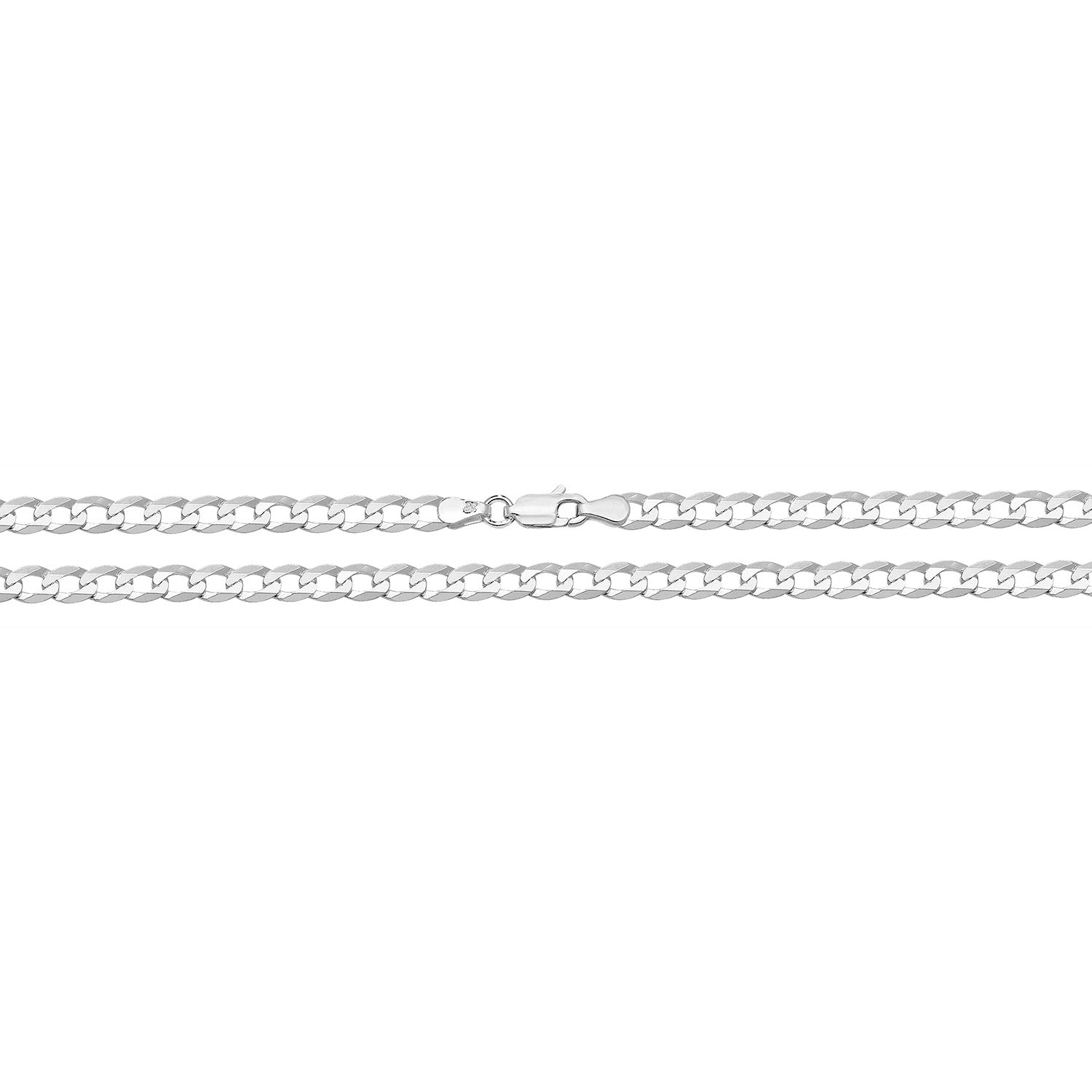 925 Sterling Silver 3mm Rope Bracelet 8 inch
